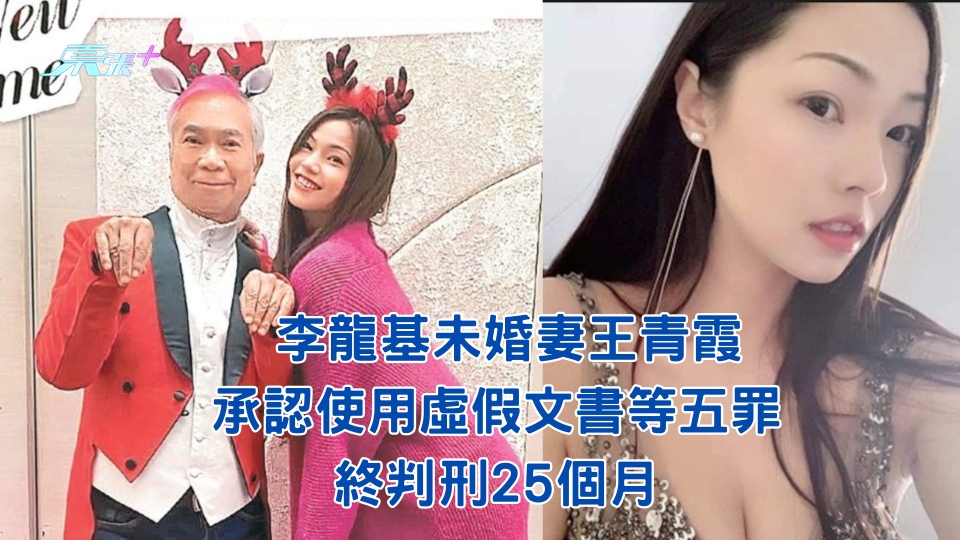李龍基未婚妻王青霞承認使用虛假文書等5罪 終判刑25個月 