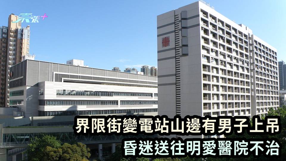 界限街變電站山邊有男子上吊 昏迷送往明愛醫院不治