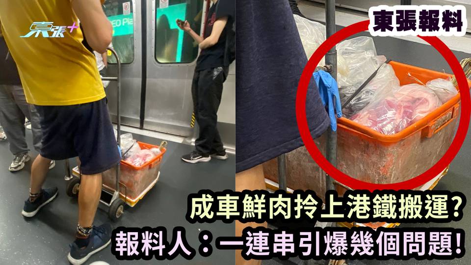 東張報料｜成車鮮肉拎上港鐵搬運? 報料人：一連串引爆幾個問題!